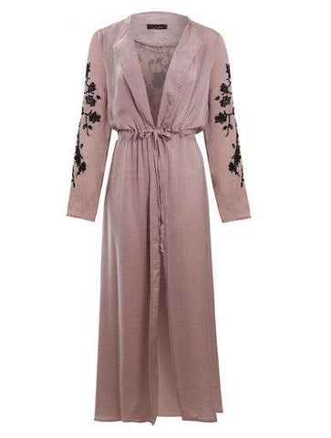 PINK EMBOSSED  KIMONO