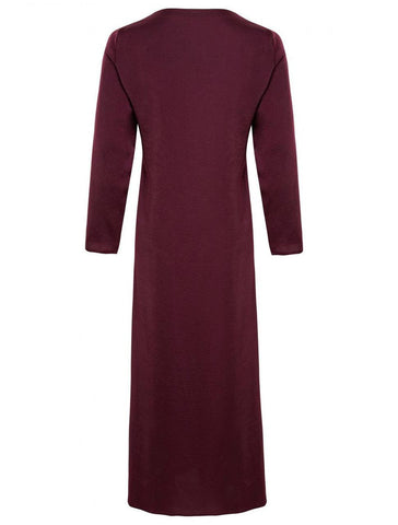 PLUM SLEEVED SLIP  ZADINA