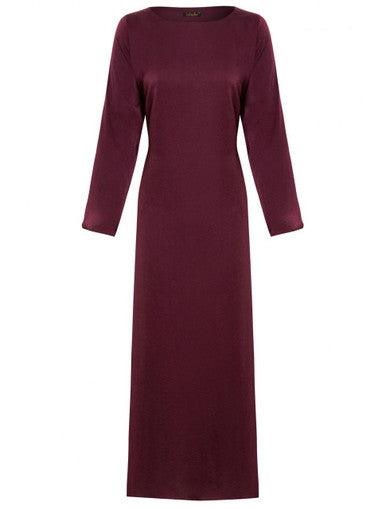 Plum Sleeved Slip
