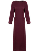 Plum Sleeved Slip