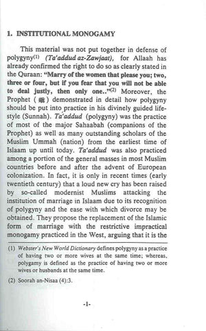 Polygamy In Islam - NobleBookshop