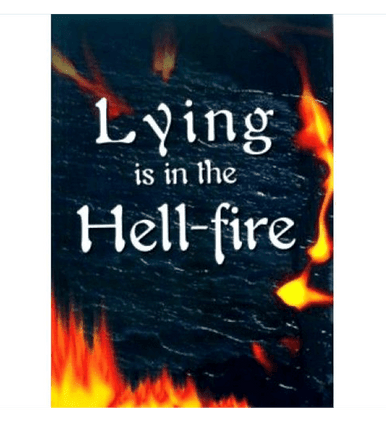 Lying Is In The Hell-Fire
