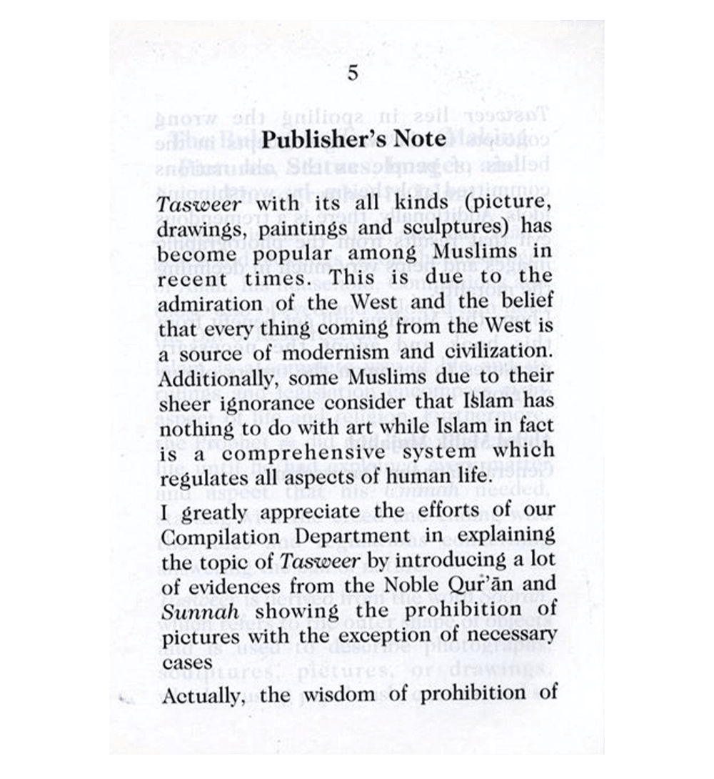 The Ruling on Tasweer