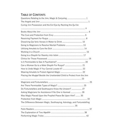 Questions Relating to the Jinn, Magic, and Conjuring