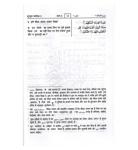 Noble Quran Hindi Language Mukhtasar Tafseer Ahsanul Bayan (22351)