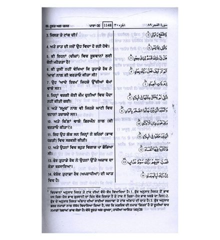 Noble Quran in Gurmukhi Language (23375)