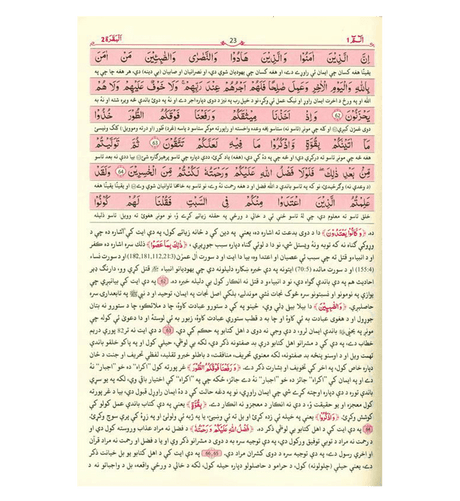 Noble Quran Tafseer Qur'an Kareem Pashto / Pushto (23285)
