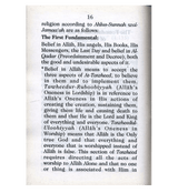 A Summary of the Creed of As-Salaf As-Saalih