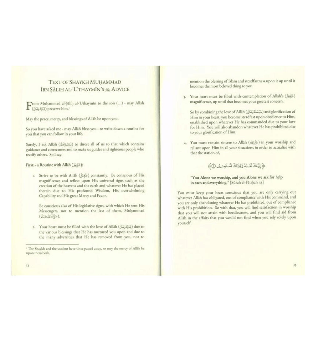 A Daily Routine for The Seeker of Knowledge