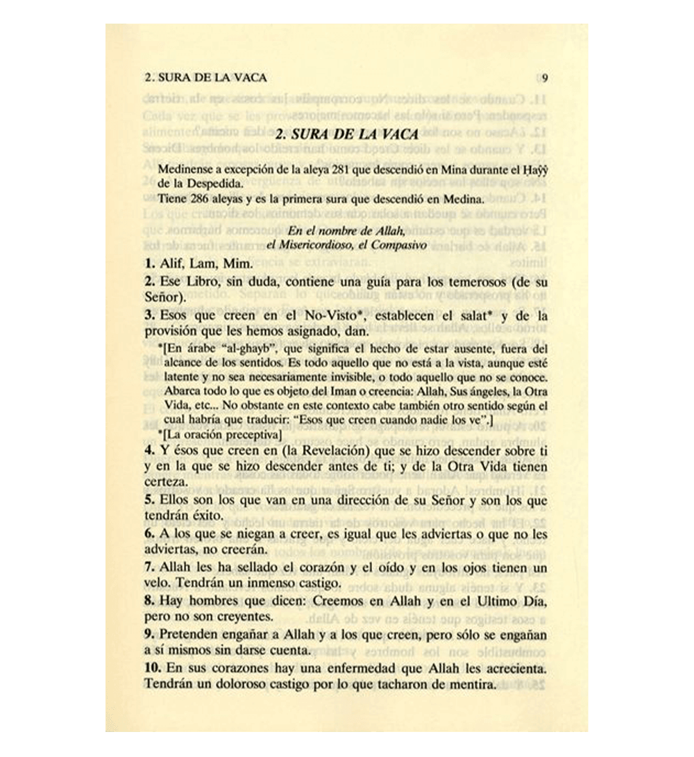 DEL NOBLE CORAN (TRADUCCION COMENTARIO) (Spanish Quran)