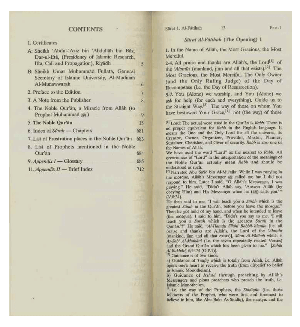 Noble Quran English Only : Long