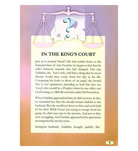 Story of Prophet Yusuf : 3 Part Fire of Jealousy, In the King's Court and From Dream to Reality