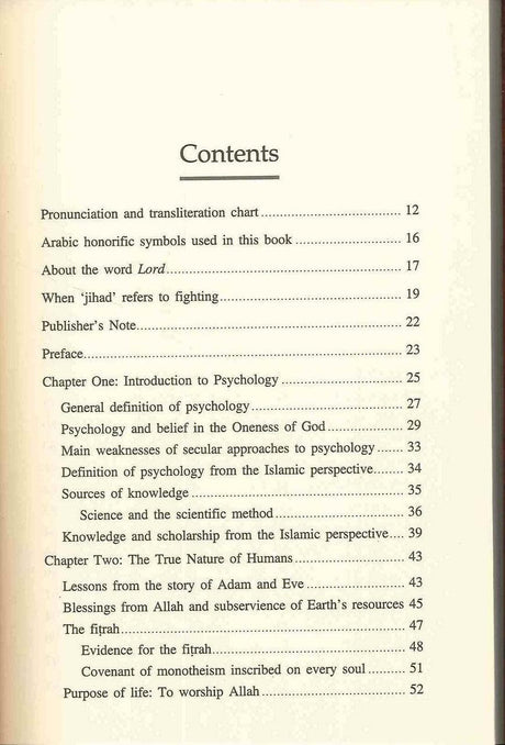 Psychology From The Islamic Perspective - NobleBookshop