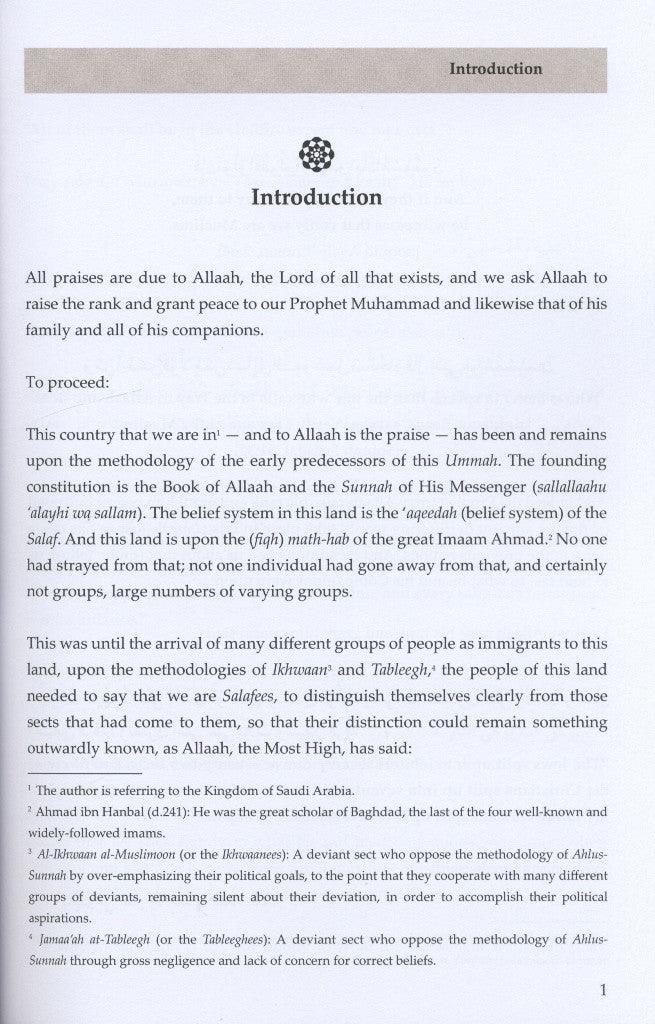 Essential Questions & Answers on the Salafee Methodology