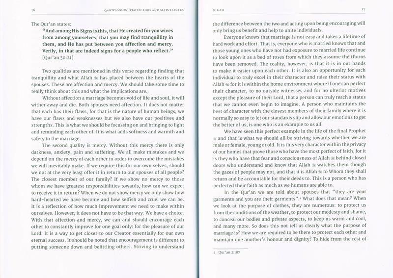 Qawwamoon: Protectors and Maintainers