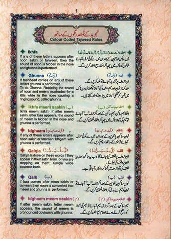 Tajweed Quran Arabic Only (Persian/Urdu script)15 Lines