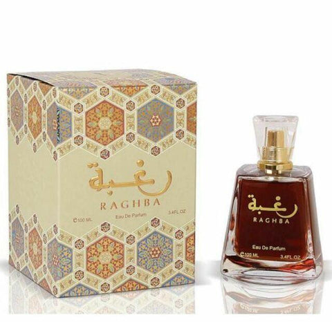 Raghba by Lattafa Ragba Arabian Halal Fragrance Attar EDP Spray Perfume 100ml