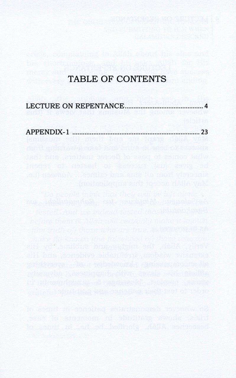 The Obligation Of Repenting To Allah