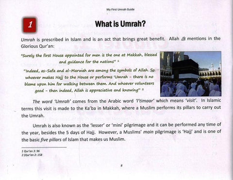 My First Guide To Umrah