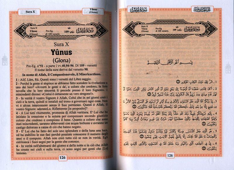 Interpretation of the meanings of the Noble Qur'an with Arabic text in Italian language