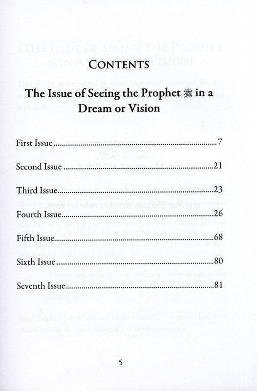 Seeing the Prophert (PBUH) in Dreams and Vision