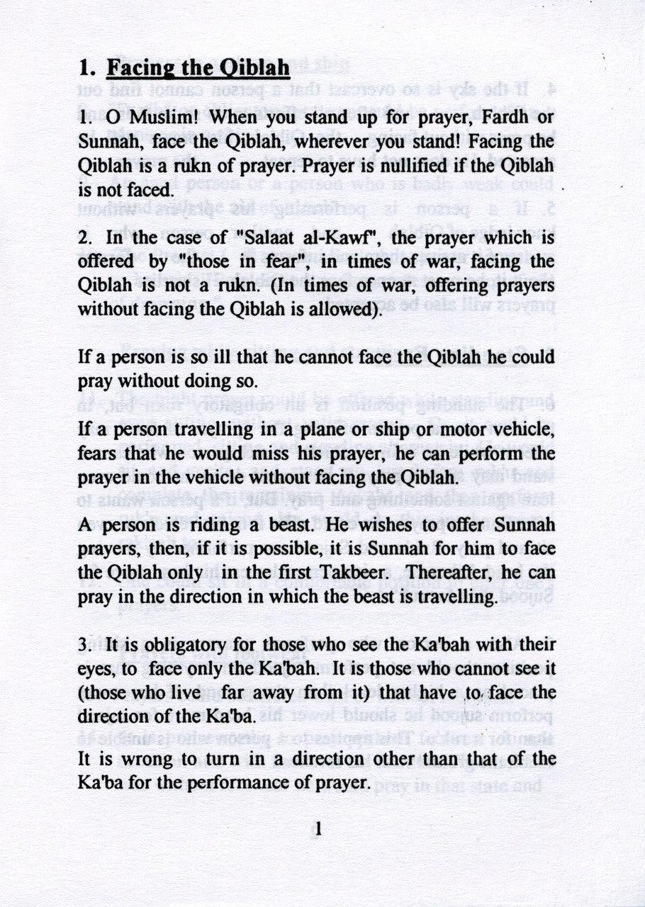 Abridged Translation of Sifatu Salaatin Nabee : Pocket Plus Size