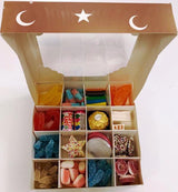 Eid Mubarak Brown Sweets Box Pick and Mix 16 Selection of Halal Sweet Zone Jelly (24229)