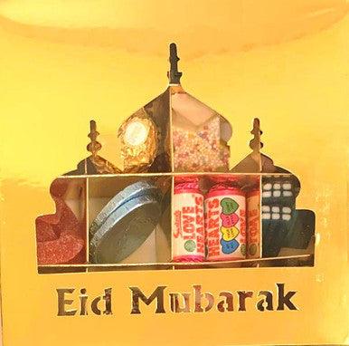 Eid Mubarak Gold Sweets Box Pick and Mix 16 Selection of Halal Sweet Zone Jelly