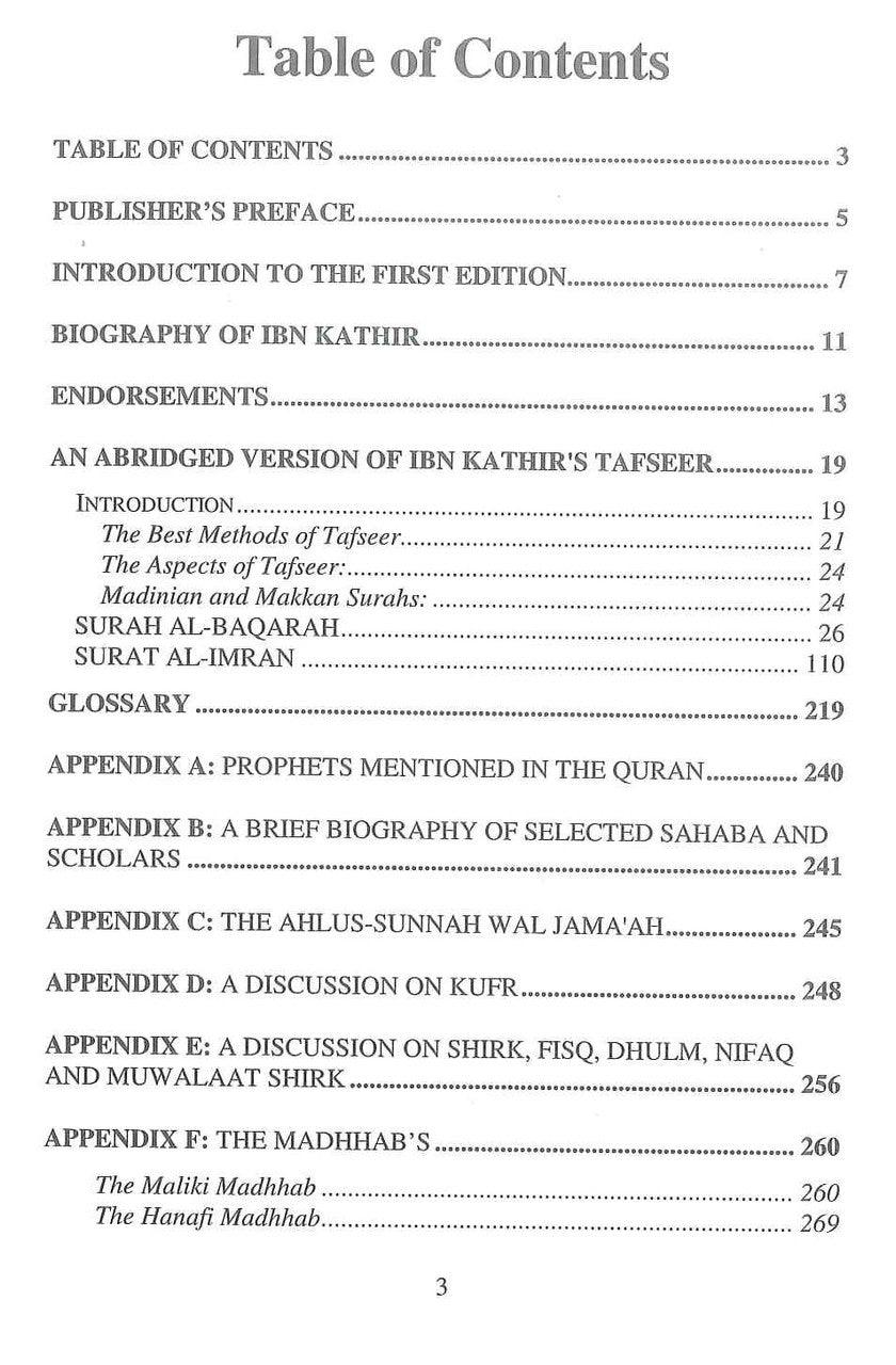 Tafsir Ibn Kathir Part-3 By Al-Firdous Ltd