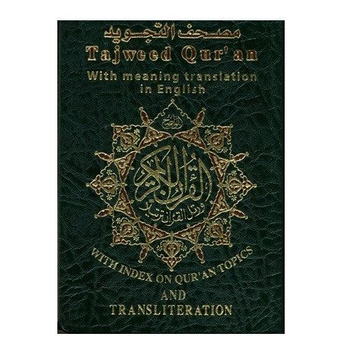 Tajweed Quran with English Translation and Transliteration Pocket Size 8x12 cm