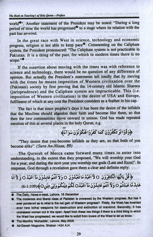 The Book On Teachings Of The Holy Quran
