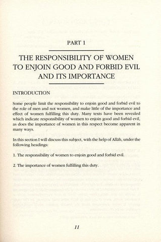 The Responsibility Of Muslim Women To Order Good & Forbid Evil