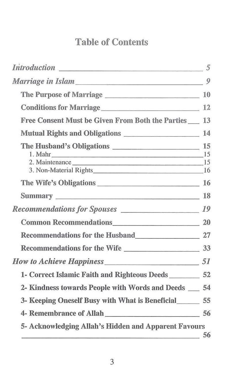 THE HARMONY OF MARRIAGE IN ISLAM