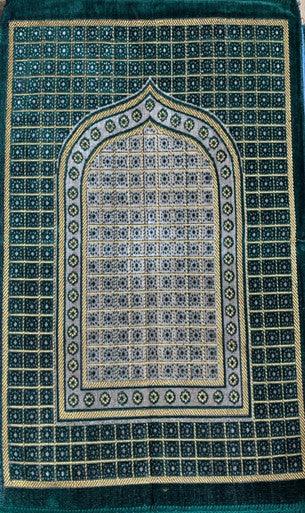 Cut Work Pray Mat:Golden Green