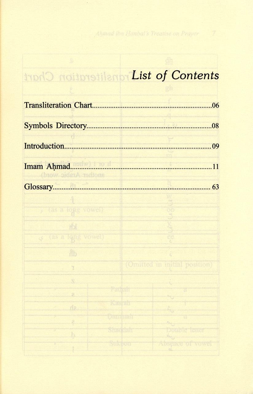 Ahmad Ibn Hanbals Treatise on Prayer (Salah)