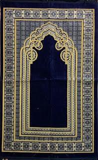 Prayer Rug Luxury Padded with Turkish cutwork design