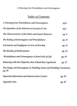 A Warning From Wastefulness & Extravagance