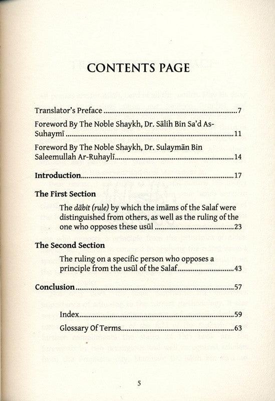 What Takes a Person Out of The Sunnah