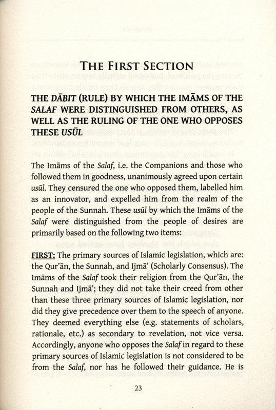 What Takes a Person Out of The Sunnah