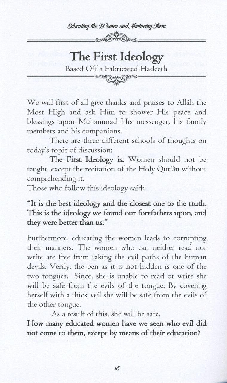 Educating The Women And Nurturing Them