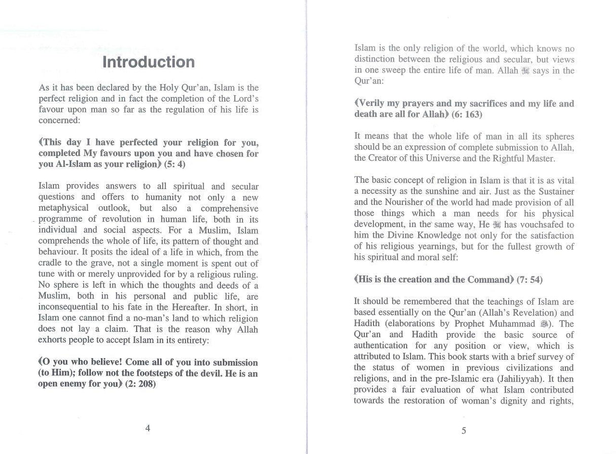 Women in Jahiliya and Islam